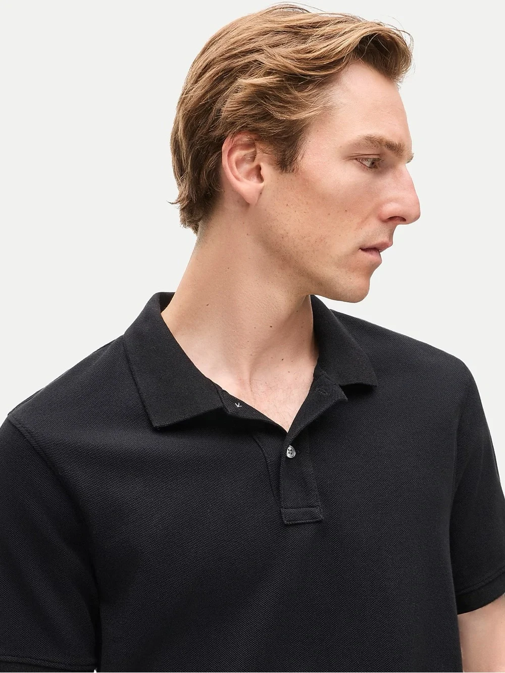 J. CREW classic piqué polo shirt in Black Size M NWT $79.50 BE239